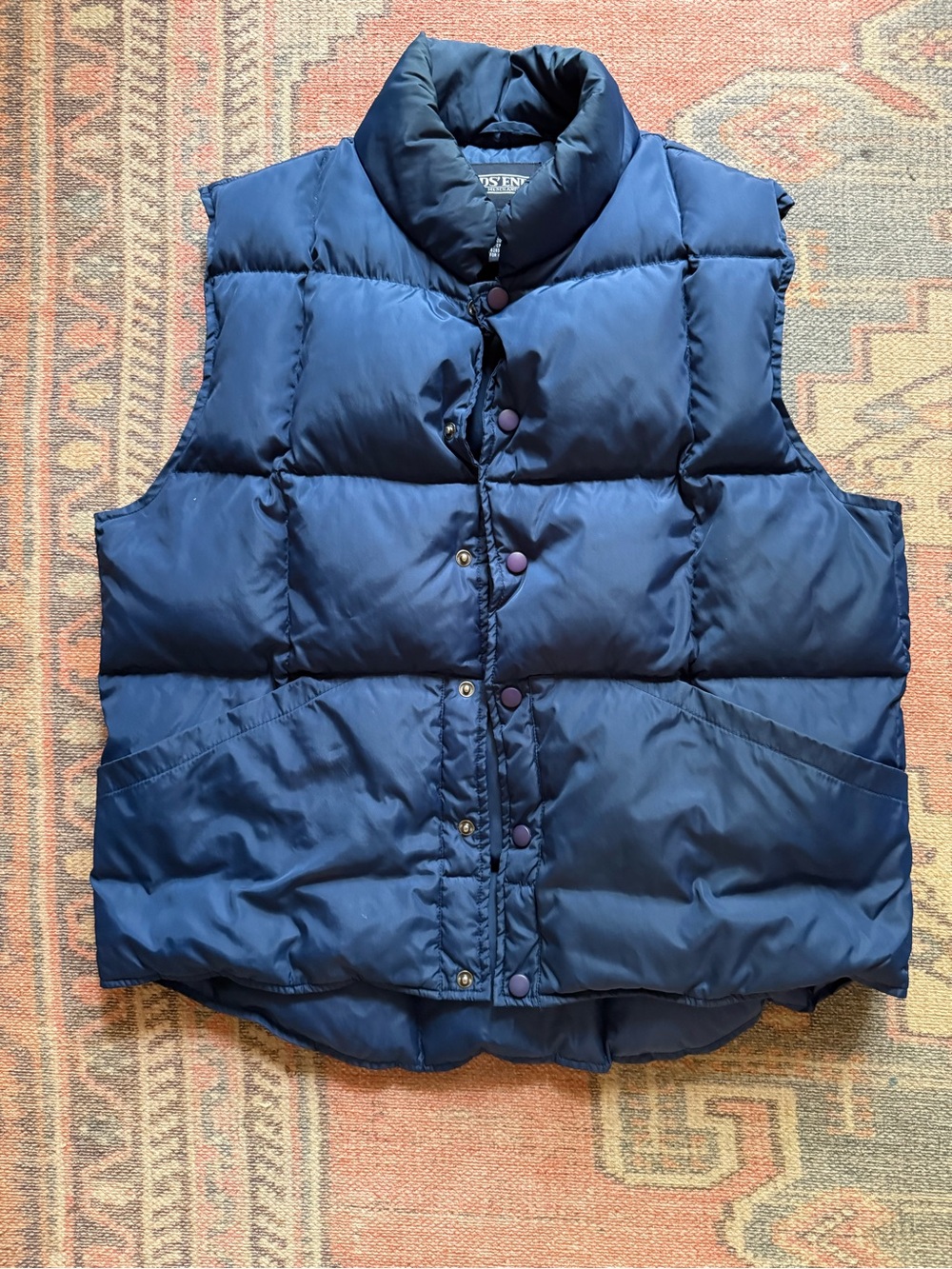 Vintage Lands’ End Goose Down Puffer Vest | Unisex M